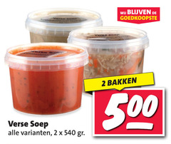  soep 2 500 verse bakken 