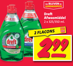  dreft afwasmiddel 2 10 99 3x 2x platinum quickwash original hygiene 350 ml 