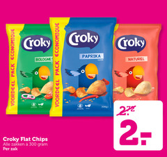  croky chips 300 voordeel pack economique bolognese flat zakken zak sans gluten paprika flavour naturel 