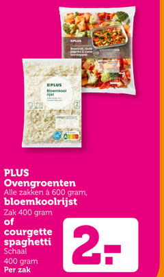  groentenpakket 30 400 600 bloemkool rijst alternatief traditionele ovengroenten broccoli rode paprika zoete aardappel min zakken zak courgette spaghetti schaal 