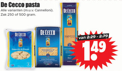  de cecco pasta 2 10 12 18 250 500 1886 cannelloni zak gnocchi spaghetti penne rigate min dente semola acqua montagna qualita gram arizona grana bronzo ge 