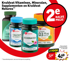  1 2 10 12 90 120 300 400 kruidvat vitaminen mineralen supplementen natures halve natural vermindering calcium vitamine ondersteunt opname tabletten voeding supplement echinacea weerstand afweersysteem dag botten tanden multi fruit kinderen jaar kauwvitamines gezondheidsproduct lees stuks 