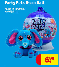  poppetjes party pets disco ball 