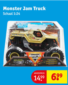  miniatuur auto monster jam truck schaal 1 24 warning soldier fortune scale escala ham working suspension que 