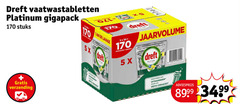  dreft vaatwasmiddel 8 16 vaatwastabletten platinum gigapack stuks 5x verzending capsules uitdagingen pour les coriaces 