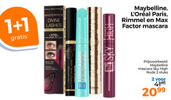  max factor l oreal rimmel maybelline mascara 1 2 2099 masterpiece divine lashes out volume eye opening soft before after flutter technology formula enriched with natural pigments loader kind free million sky high paris nude stuks 