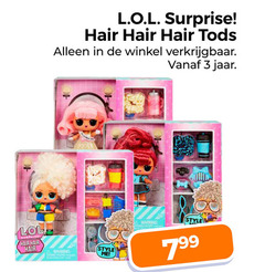  poppetjes 3 l.o.l. surprise hair jaar warning style 