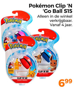  pokemon 4 clip go ball es15 jaar pikachu 