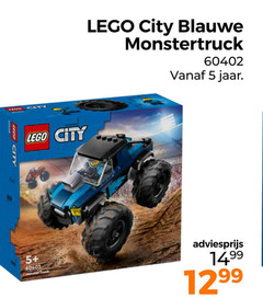  lego city 5 truck blauwe monstertruck jaar 