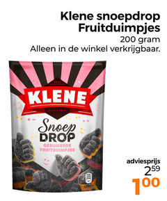  klene drop 2 100 200 area snoep gesuikerde 