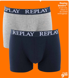  heren boxershorts 2 replay boxers xxl pak 