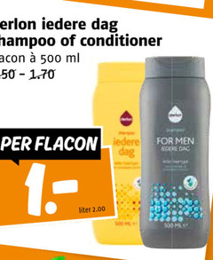  derlon conditioner shampoo 500 dag flacon ml liter for men 