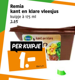  remia jus kant vleesjus kuipje ml liter 