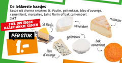  buitenlandse kaas kaasjes smaken st. paulin geitenkaas bleu camembert saint florin bak stel kaasplankje stuk 