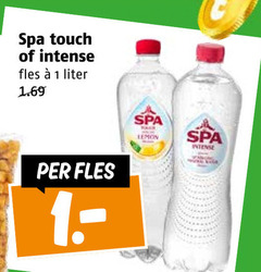  spa en fruit fruitdrank 1 touch intense fles liter lemon 