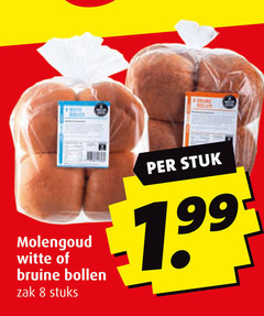  8 balen molengoud witte bruine bollen zak stuks stuk 