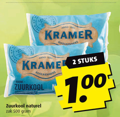  zuurkool 2 500 lange anno kramer naturel zak stuks 