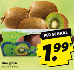  kiwi 5 green schaal stuks 