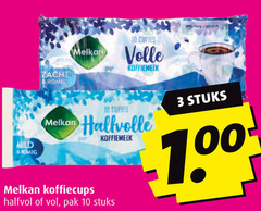  koffiemelk 3 10 mild zacht romig id melkan volle jo halfvolle koffiecups halfvol pak stuks 