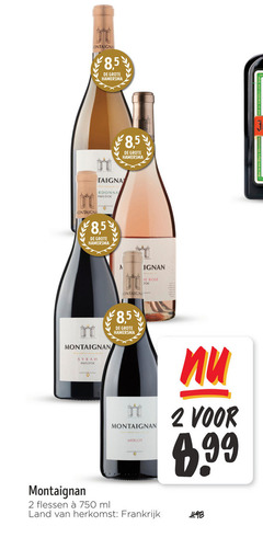  rose witte wijn rode 2 750 8 5 hamersma chardonnay pays b montaignan syrah merlot flessen ml land frankrijk 