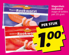  rookworst 225 slagershuis fijn gelderse kruidig gelders pak stuk 