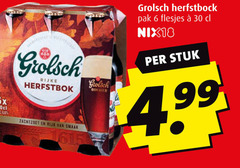  grolsch bokbier 6 30 6x rijke herfstbok zachtzoet rijk herfstbock pak nix18 stuk 