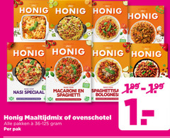  honig maaltijdmix 1 1867 tafel sinas sings basis nasi macaroni spaghetti boodschappenlijstje achterzijde bolognese ovenschotel pakken pak 