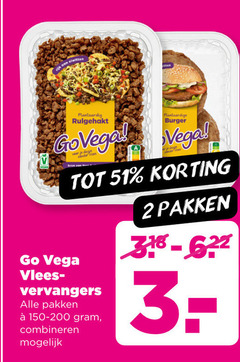  vegetarisch 2 eiwitten plantaardig rulgehakt plantaardige burger go vega vlees vervangers pakken combineren 