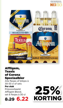  affligem texels corona speciaalbieren 6 18 25 30 alcoholvrij jaar legitimatie alcohol nix18 0.0 belgisch wit speciaalbier www skuumkoppe tarwebier blond 7 zacht rijk blikjes stuk 