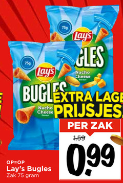  lays zoutjes nacho cheese lage bugles zak prijsjes 99 