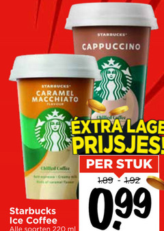  starbucks ijskoffie caramel macchiato flavour chilled coffee at cappuccino caffee lage prijsjes creamy ice soorten ml stuk 