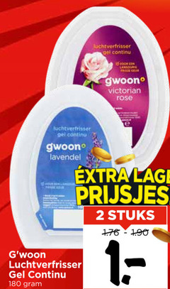  gwoon luchtverfrisser 2 180 gel continu lavendel rose lage prijsjes stuks 