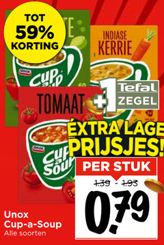  unox soep indiase kerrie tefal tomaat zegel lage sour stuk cup soup soorten 