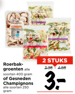  champignons groentenpakket 2 250 400 roerbak groenten soorten gesneden stuks 