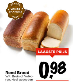  brood bakkerij rond wit bruin gesneden 