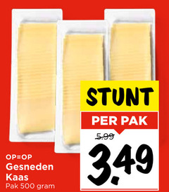  kaasplakken 500 gesneden kaas pak 5.99 