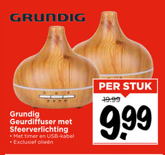  luchtverfrisser grundig geurdiffuser sfeerverlichting timer usb kabel stuk 