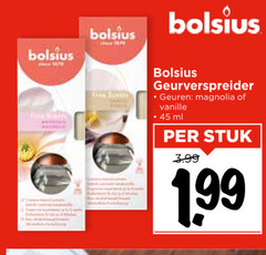  bolsius luchtverfrisser 45 geurverspreider geuren magnolia vanille ml stuk 3.99 1 99 