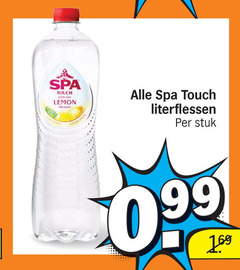  spa en fruit fruitdrank 160 touch lemon literflessen stuk 