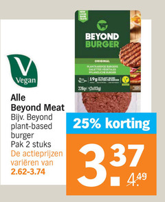  vegetarisch 2 25 new same taste beyond burger meat plant based pak stuks varieeren original plantaardige burgers galettes 