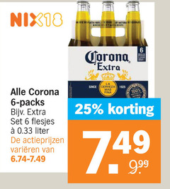  corona speciaalbieren 6 7 25 100 nix18 nature liter varieeren la since cerveza natural 