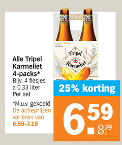  karmeliet speciaalbieren 4 18 25 tripel liter m.u.v gekoeld varieeren 