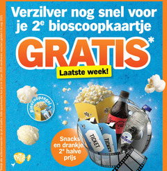  spaarakties 19 40 verzilver 2e bioscoopkaartje week bekijk ah.nl pathe volle jan verzilveren vouchers bioscoop lege visstick ticket coca cola years snacks drankje halve 