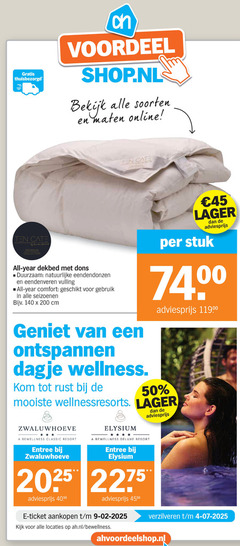  dekbed 45 50 140 200 2275 voordeel bekijk soorten maten online by twentse damast premium collection all year dons duurzaam natuurlijke eendendonzen eendenveren vulling comfort gebruik seizoenen cm ontspannen wellness kom stuk wellnessresorts zwaluwhoeve elysium classic resort entree ticket ah.nl verzilveren 