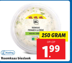  roomkaas 250 koeling chef select fromage la bieslook 