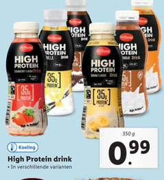  drinkyoghurt 35 350 milbona vanilla high proteine drink protein strawberry flavour free choco bona chocolate banana koeling 