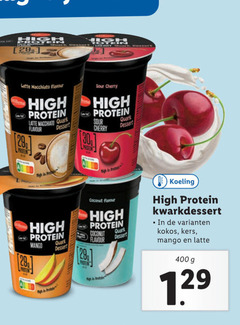  kwark 30 400 high cherry quark latte macchiato flavour protein dessert l sour mango coconut koeling kwarkdessert kokos kers 