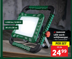  8 26 lm cm iii parkside led werk schijnwerper stekkerdoos 