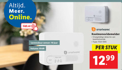  koolmonoxidemelder 10 online lidl.nl levensduur sensor jaar volume smartwares detectie koolmonoxide stuk 12 99 