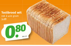  brood 400 tostibrood wit zak kilo 